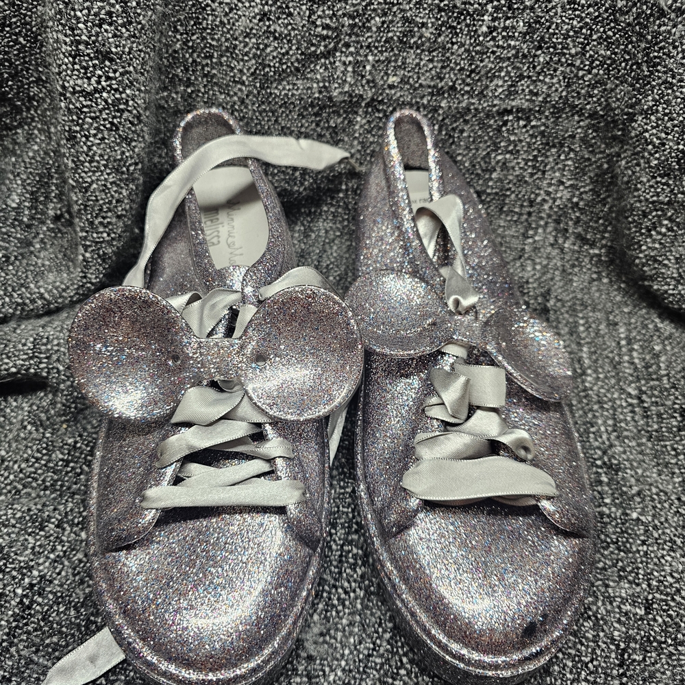 Melissa Glitter Silver Sneakers